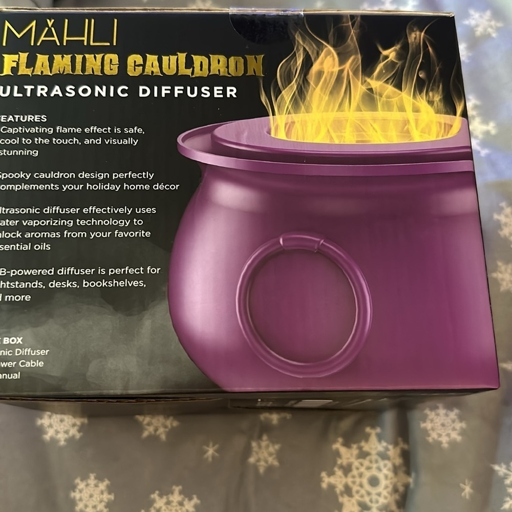2024 New Mahli Flaming purple Cauldron Aroma Diffuser HTF TikTok Viral - Picture 3 of 5